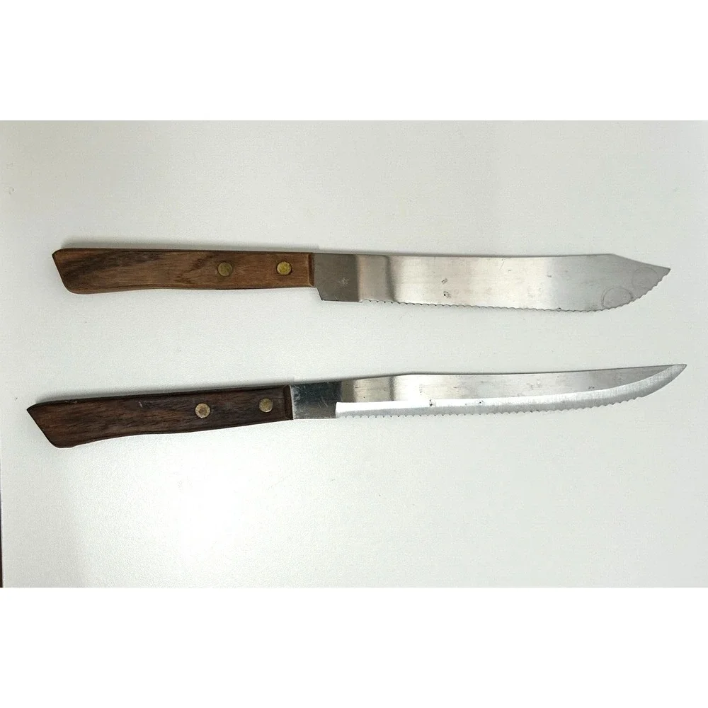 Stainless Steel Japan Serrated Slicer Carving Knife 7